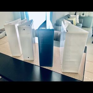 Used between 2” to 4” inches width set of 4 Binders